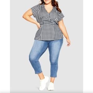 NWT CCX Shirt Varsity Navy Check XL = 22 = 3X